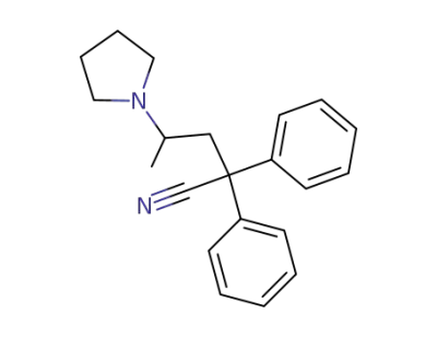 2,2-diphenyl-4-pyrrolidin-1-yl-pentanenitrile