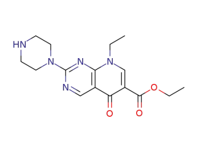 ethyl 5,8-dihydro-8-ethyl-2-(1-piperazinyl)-5-oxopyrido[2,3-d]pyrimidine-6-carboxylate